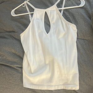 White Suzette crop top